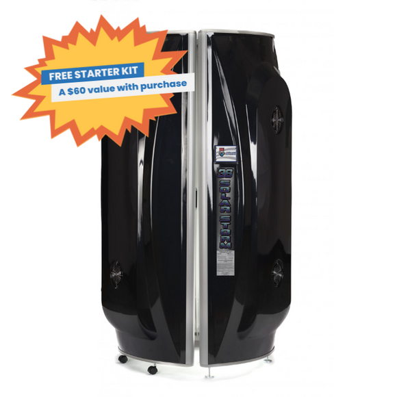 Solar Storm 36ST Wolff Lamp Stand-Up Commercial Tanning Booth