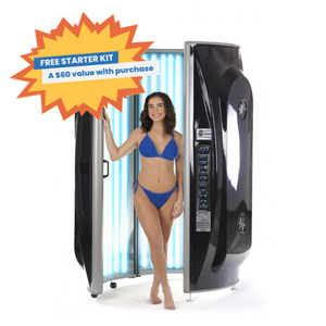 Solar Storm 48ST Wolff Lamp Stand-Up Commercial Tanning Booth